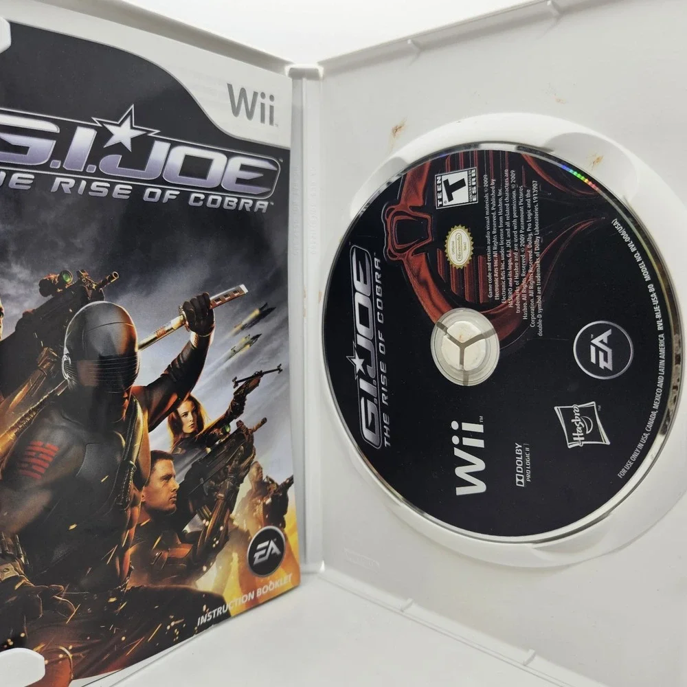 G.I. Joe The Rise of Cobra Nintendo Wii Game Complete w/ Case‎ & Manual